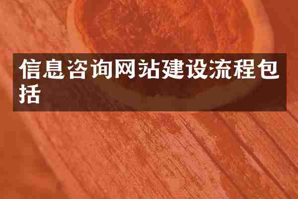 信息咨询网站建设流程包括
