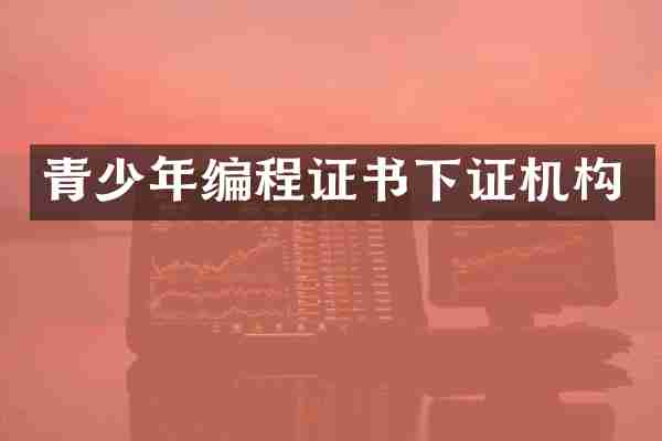 青少年编程证书下证机构