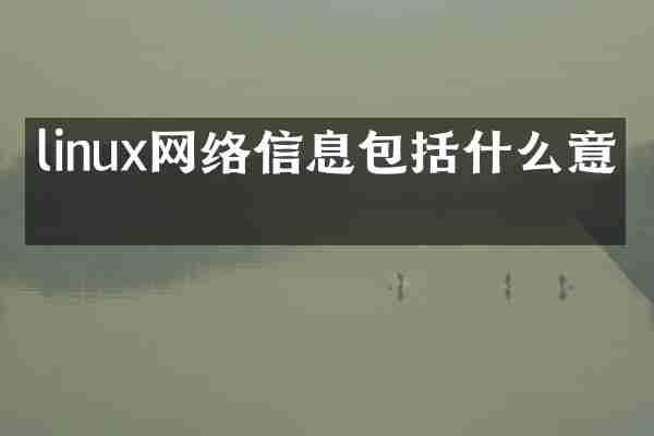 linux网络信息包括什么意思