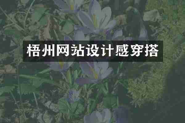 梧州网站设计感穿搭