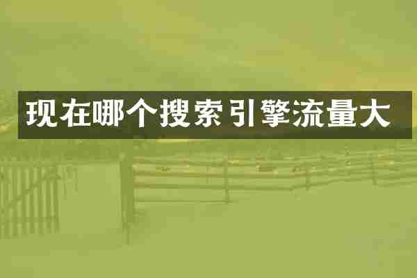 现在哪个搜索引擎流量大
