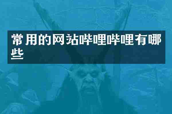 常用的网站哔哩哔哩有哪些