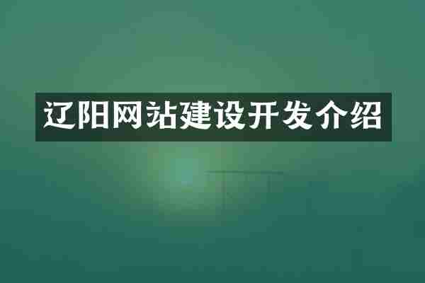 辽阳网站建设开发介绍