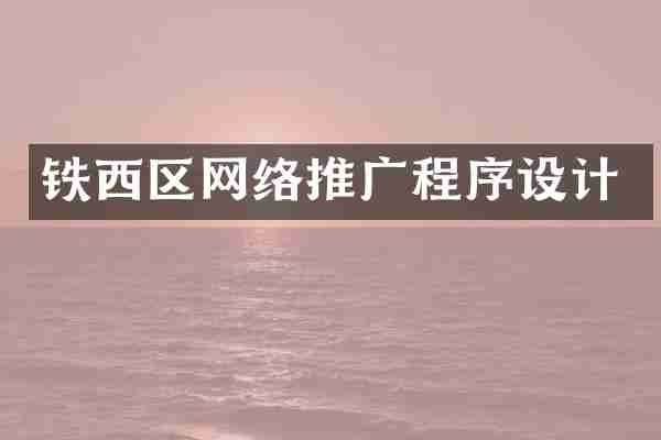 铁西区网络推广程序设计
