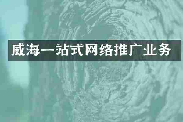 威海一站式网络推广业务