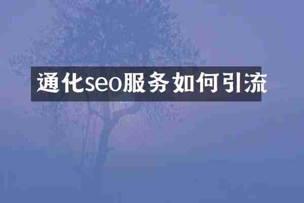 通化seo服务如何引流