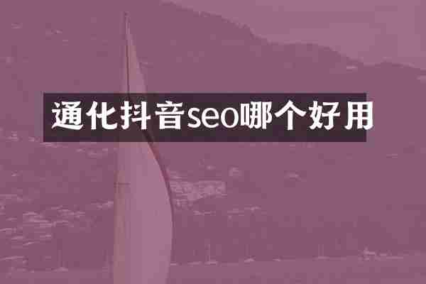 通化抖音seo哪个好用