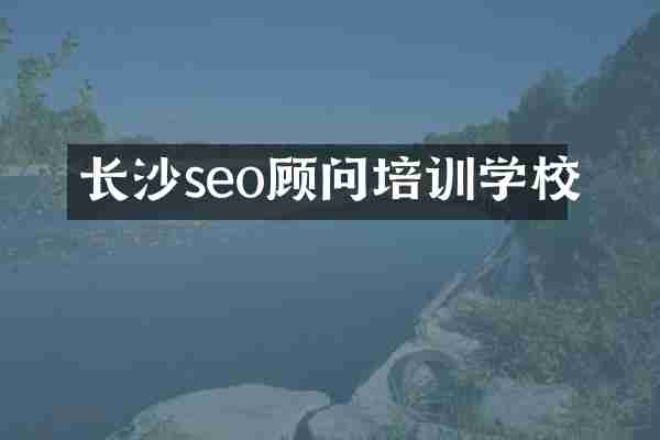 长沙seo顾问培训学校