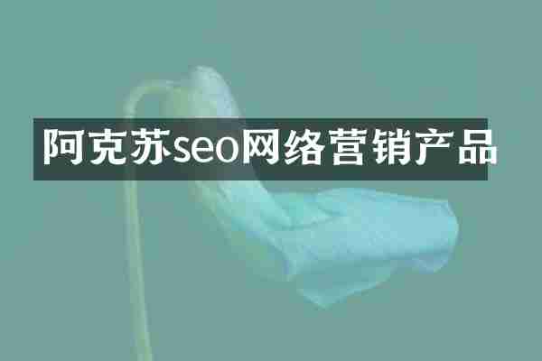 阿克苏seo网络营销产品