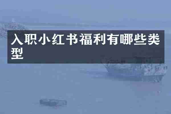 入职小红书福利有哪些类型