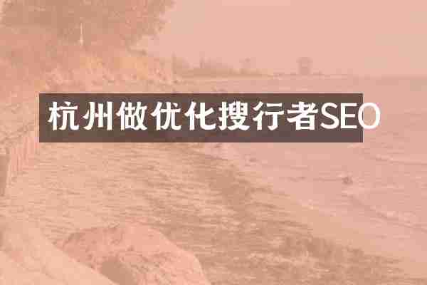 杭州做优化搜行者SEO