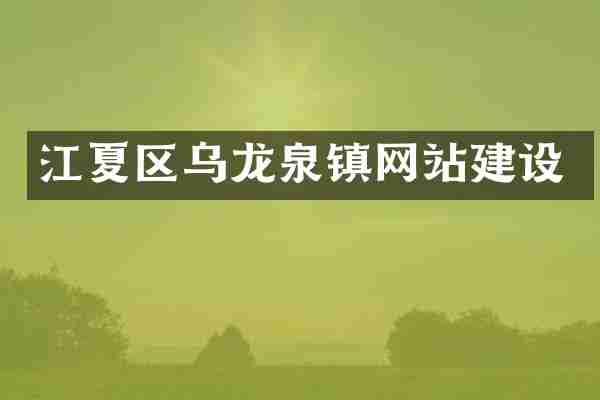 江夏区乌龙泉镇网站建设