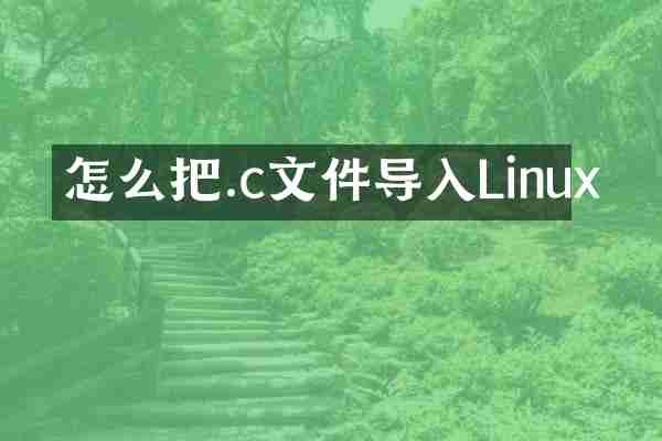 怎么把.c文件导入Linux
