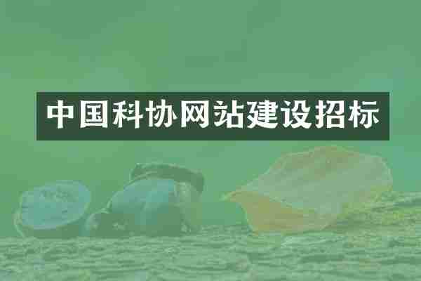 中国科协网站建设招标
