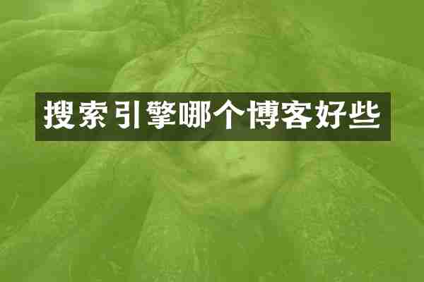 搜索引擎哪个博客好些