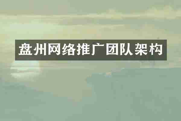 盘州网络推广团队架构