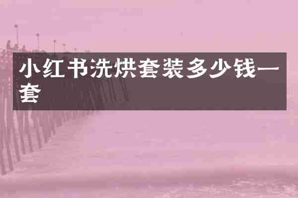 小红书洗烘套装多少钱一套