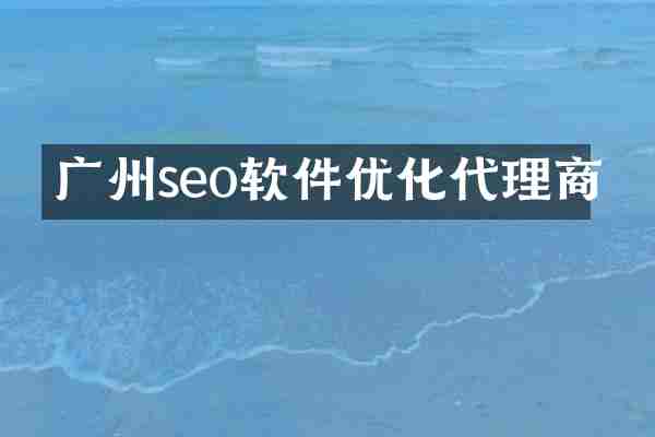 广州seo软件优化代理商