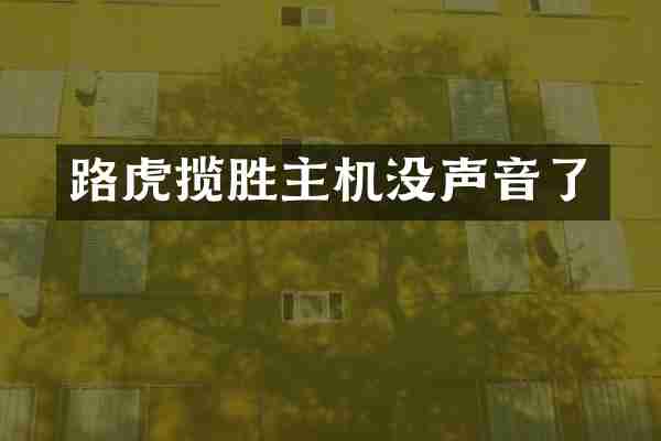 路虎揽胜主机没声音了