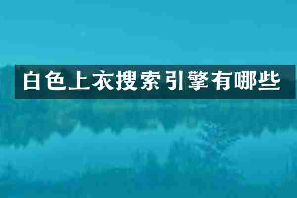 白色上衣搜索引擎有哪些