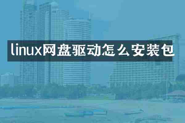 linux网盘驱动怎么安装包