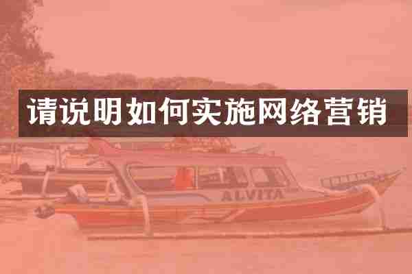 请说明如何实施网络营销