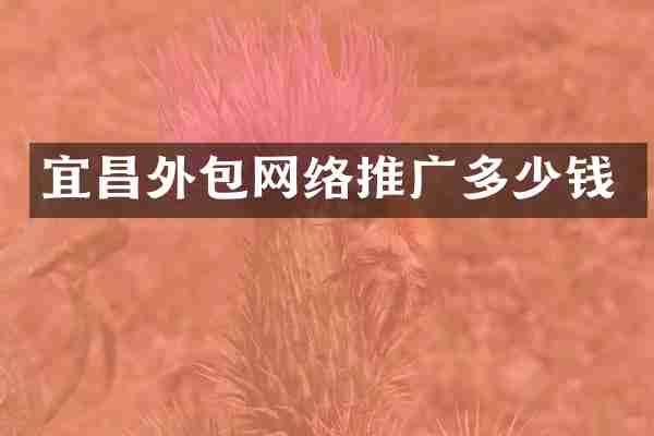 宜昌外包网络推广多少钱