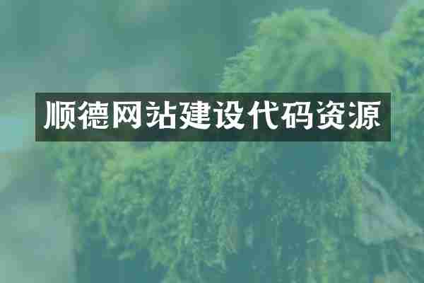 顺德网站建设代码资源