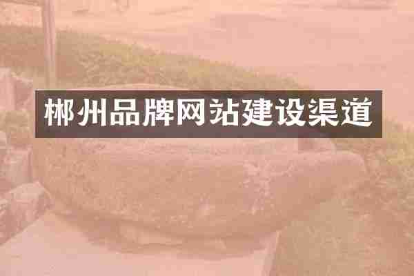 郴州品牌网站建设渠道