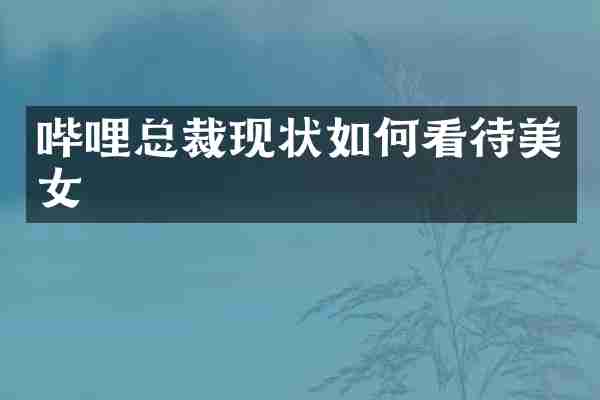 哔哩总裁现状如何看待美女