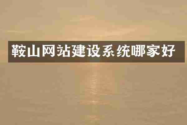 鞍山网站建设系统哪家好