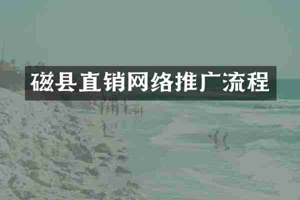 磁县直销网络推广流程