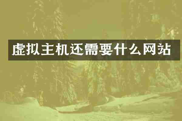 虚拟主机还需要什么网站