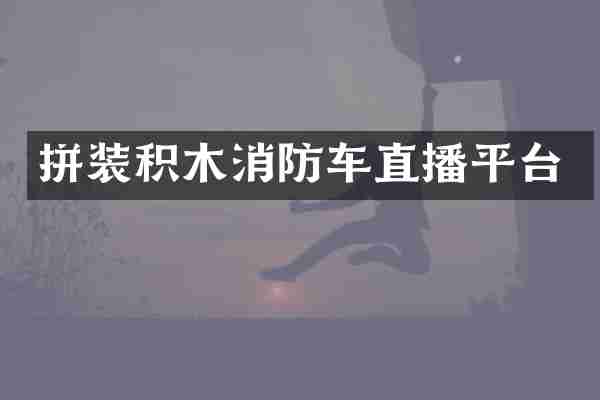 拼装积木消防车直播平台