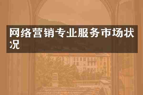 网络营销专业服务市场状况