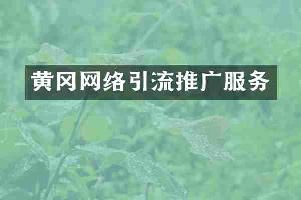 黄冈网络引流推广服务