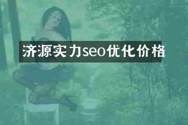 济源实力seo优化价格