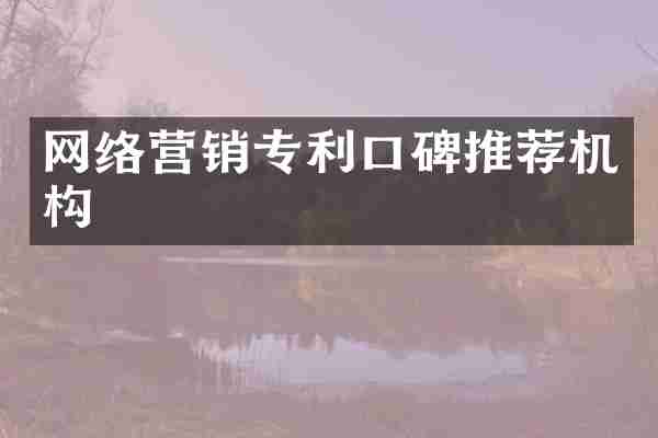 网络营销专利口碑推荐机构