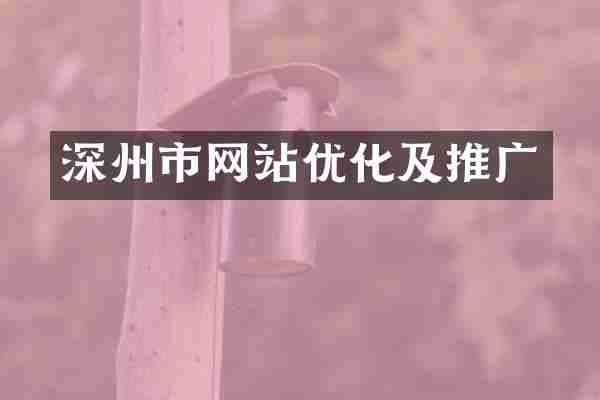 深州市网站优化及推广