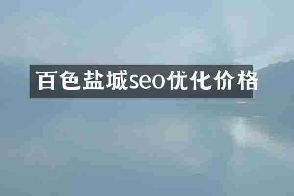 百色盐城seo优化价格