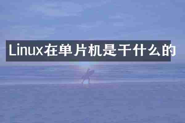 Linux在单片机是干什么的