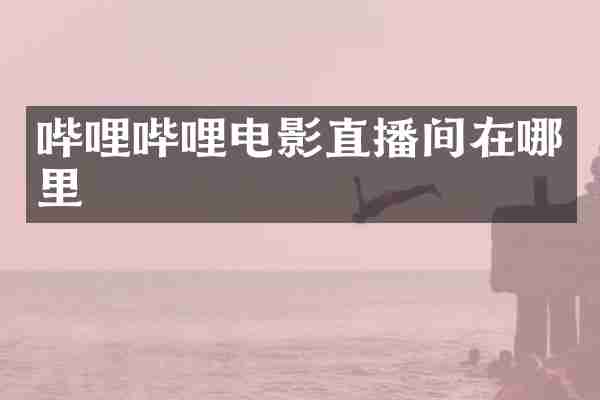 哔哩哔哩电影直播间在哪里