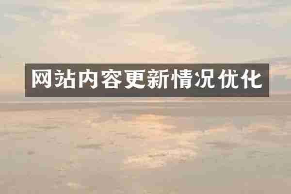 网站内容更新情况优化