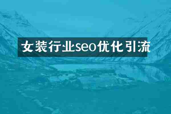 女装行业seo优化引流