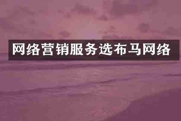 网络营销服务选布马网络