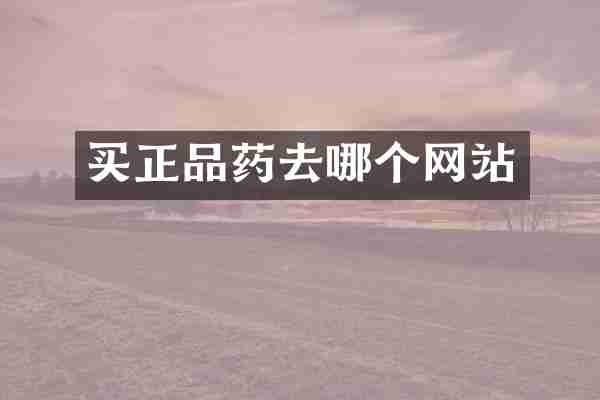 买正品药去哪个网站