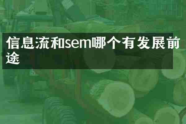 信息流和sem哪个有发展前途