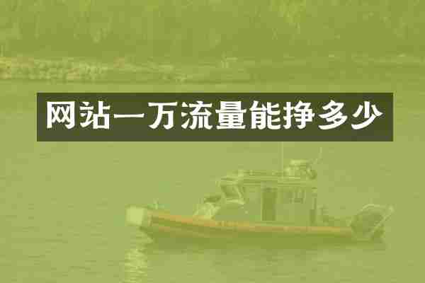 网站一万流量能挣多少