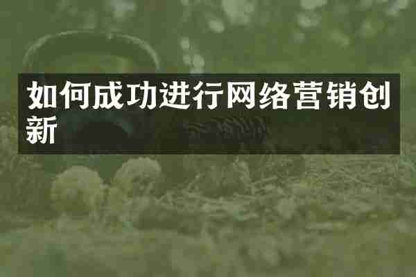 如何成功进行网络营销创新