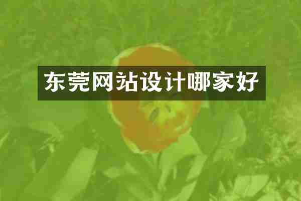 东莞网站设计哪家好